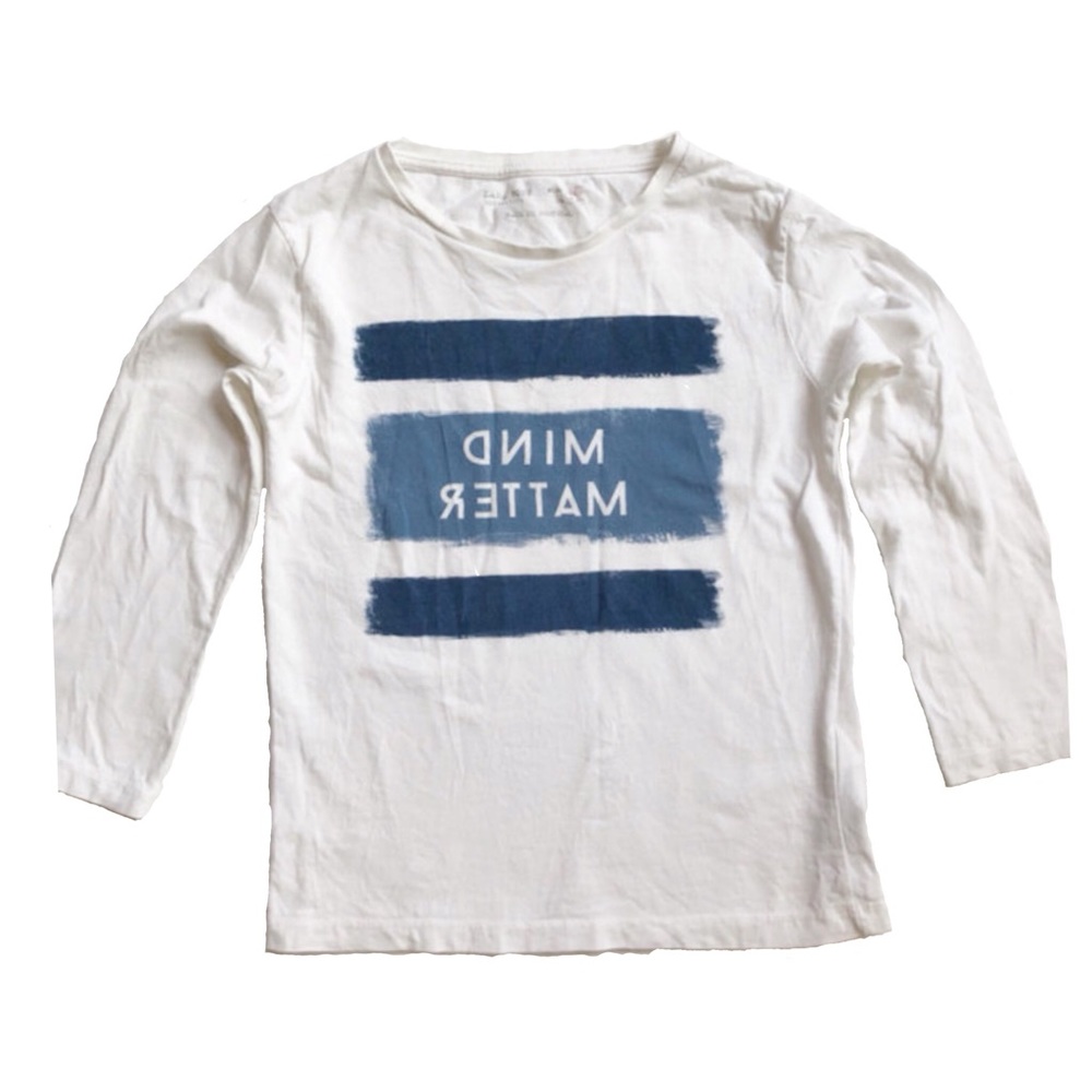 Zara “Mind Matter” Long Sleeve SZ 4-5